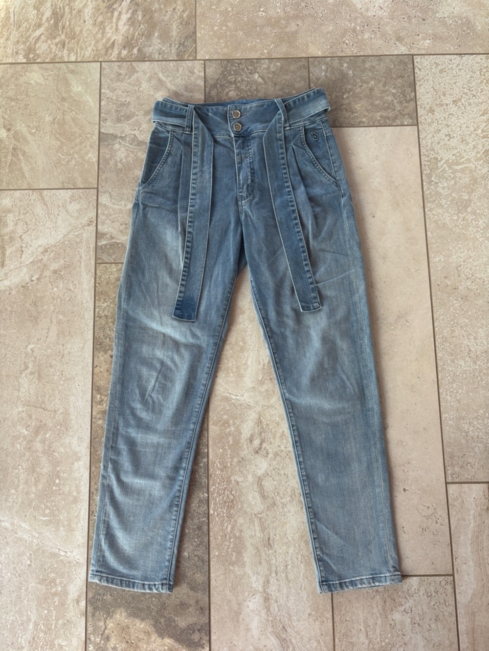 Lady Florez Light Blue Denim Top